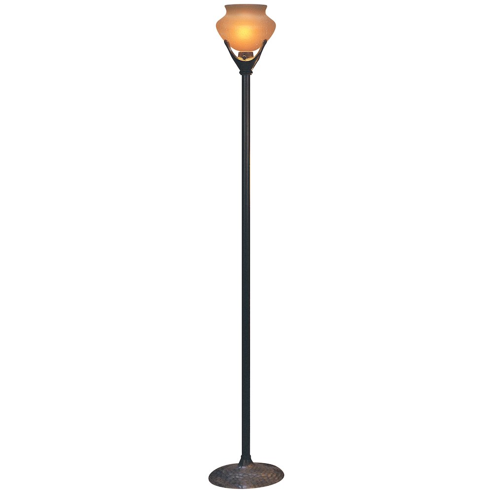 Beaux Arts Torchiere in Antiqued Rust Color