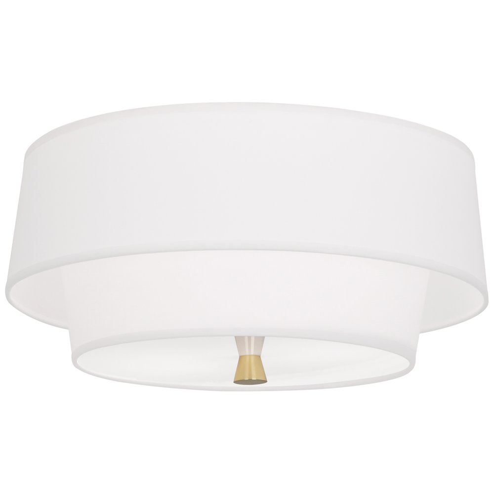 Decker Flushmount in Modern Brass Color