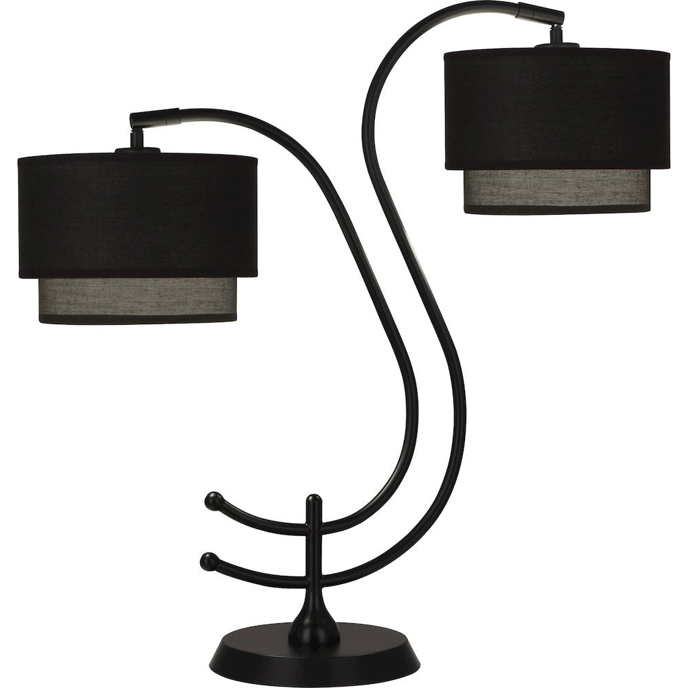 Charlee Table Lamp in Matte Black Powder Coat Color