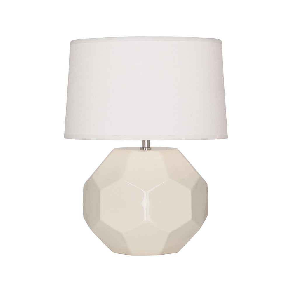 Bone Franklin Accent Lamp in Bone Glazed Ceramic Color