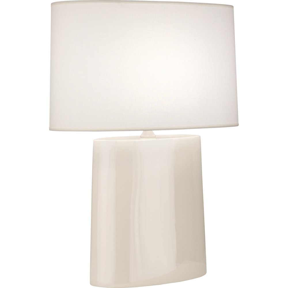 Bone Victor Table Lamp in Bone Glazed Ceramic Color