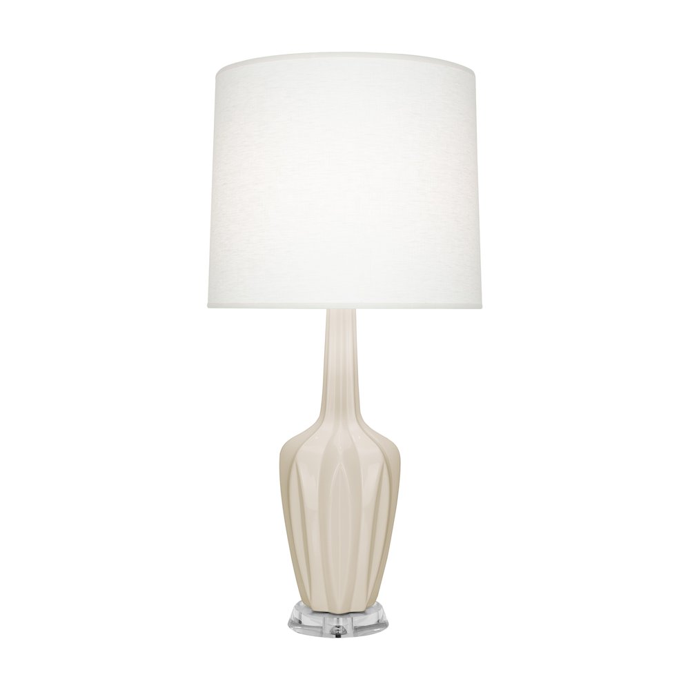Bone Emma Accent Lamp in Bone Glazed Ceramic Color