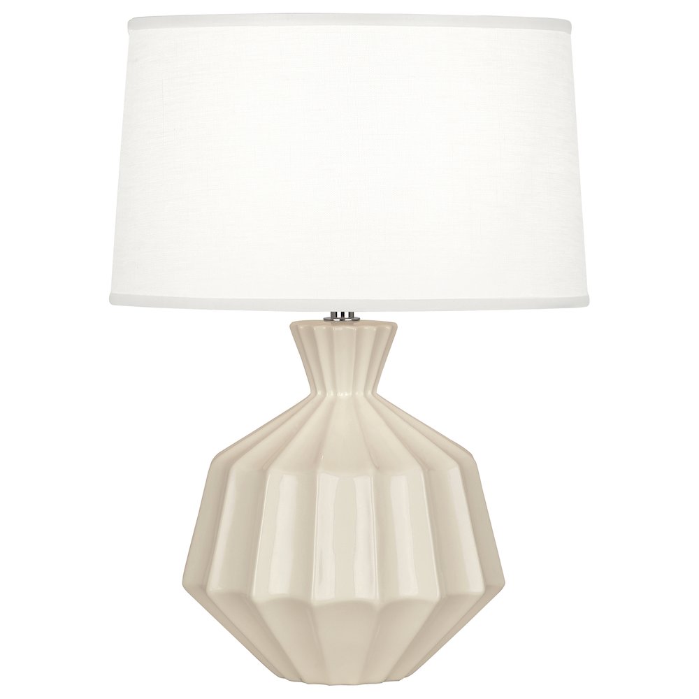 Bone Orion Accent Lamp in Bone Glazed Ceramic Color