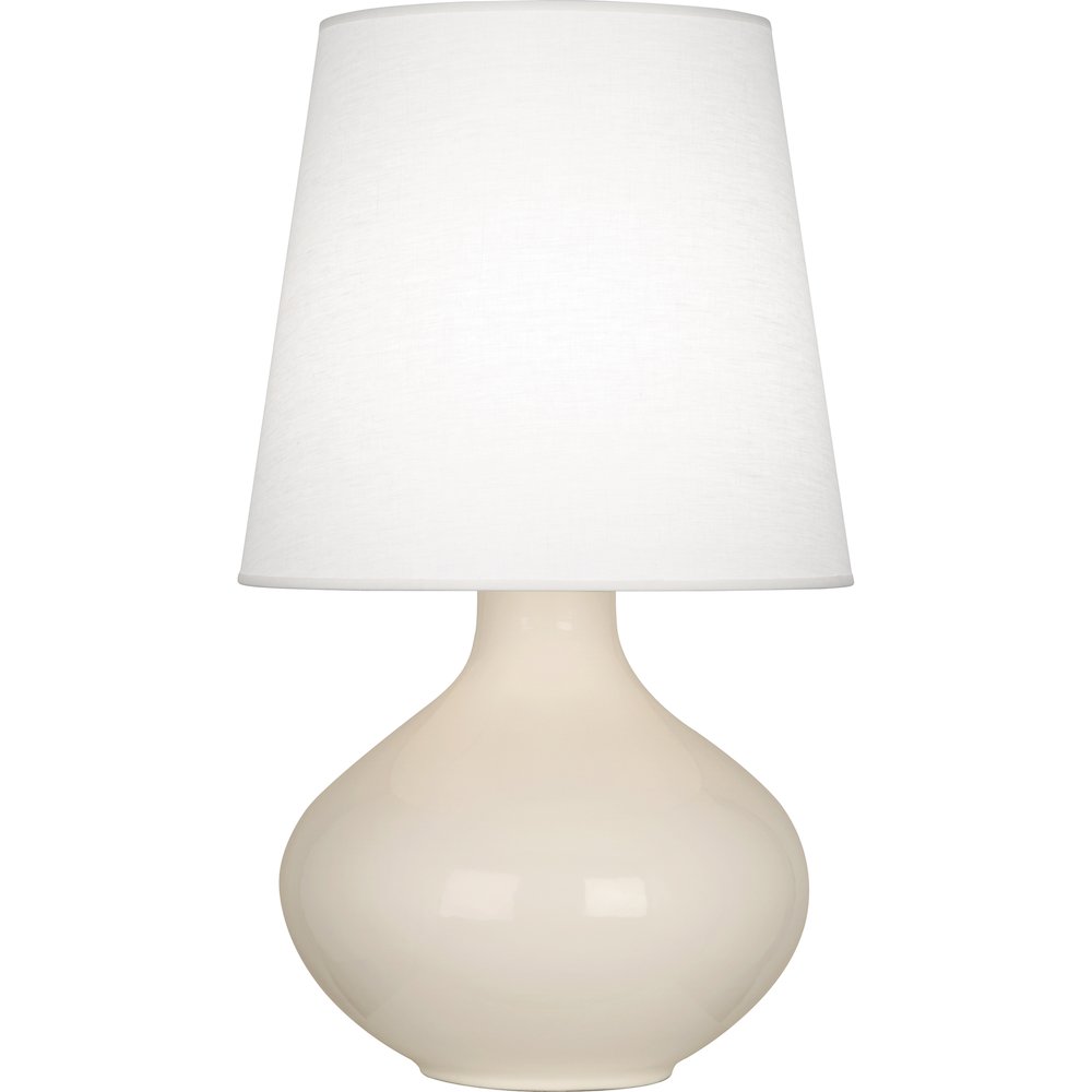 Bone June Table Lamp in Bone Glazed Ceramic Color