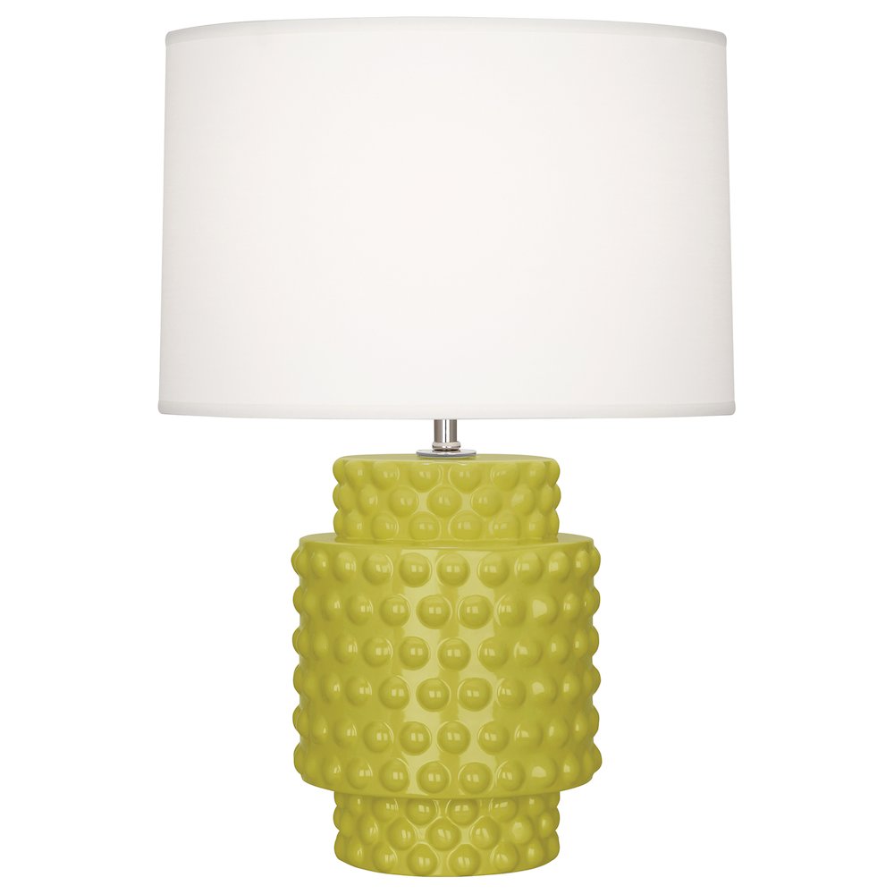 Citron Dolly Accent Lamp in Citron Glazed Textured Ceramic Color