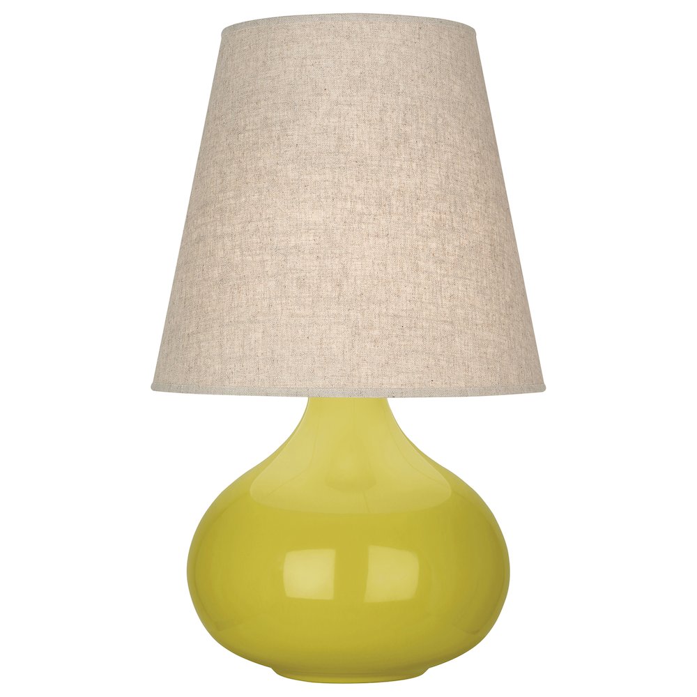 Citron June Accent Lamp in Citron Glazed Ceramic Color