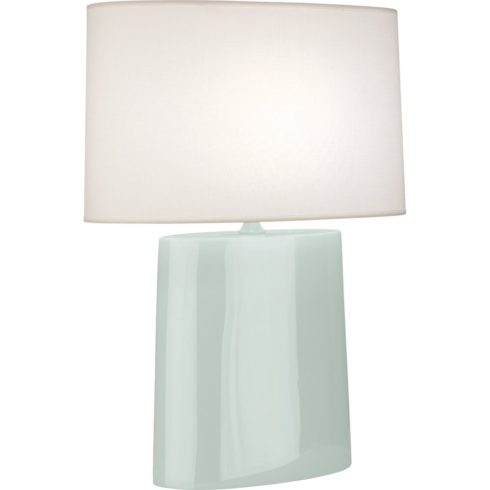 Celadon Victor Table Lamp in Celadon Glazed Ceramic Color