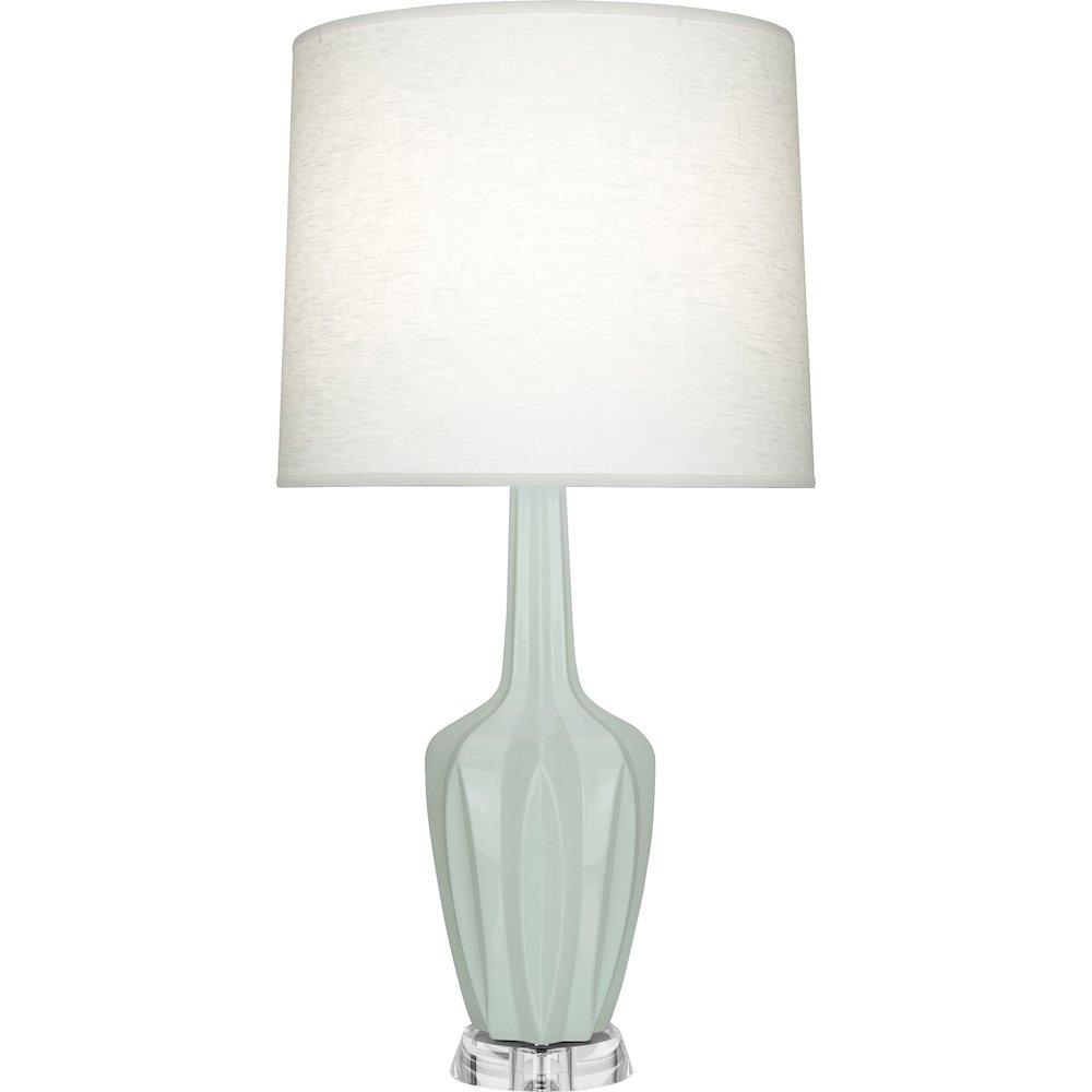 Celadon Emma Table Lamp in Celadon Glazed Ceramic Color