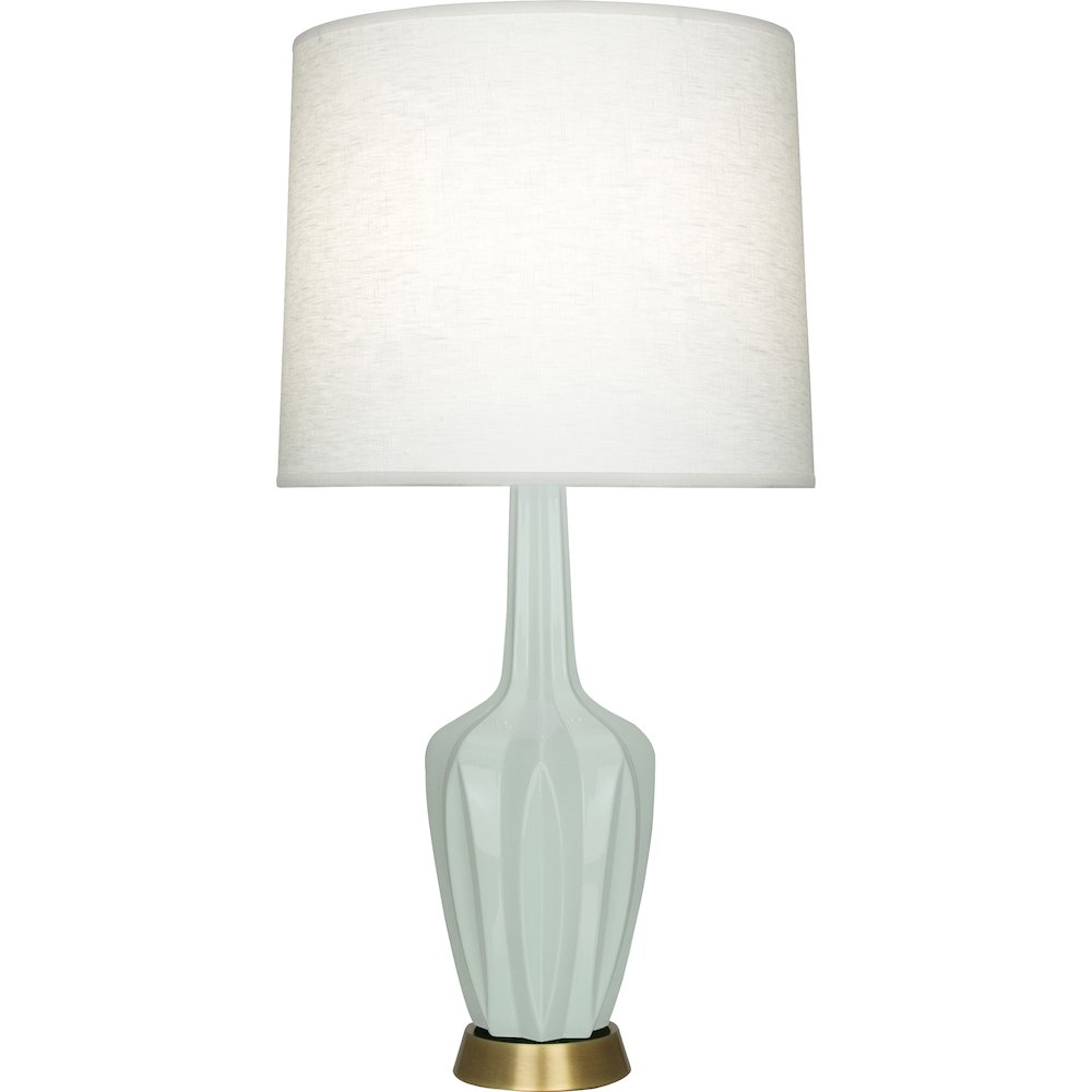 Celadon Emma Table Lamp in Celadon Glazed Ceramic Color
