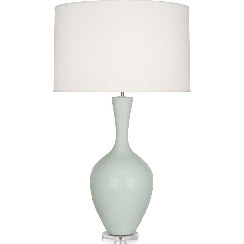 Celadon Audrey Table Lamp in Celadon Glazed Ceramic Color