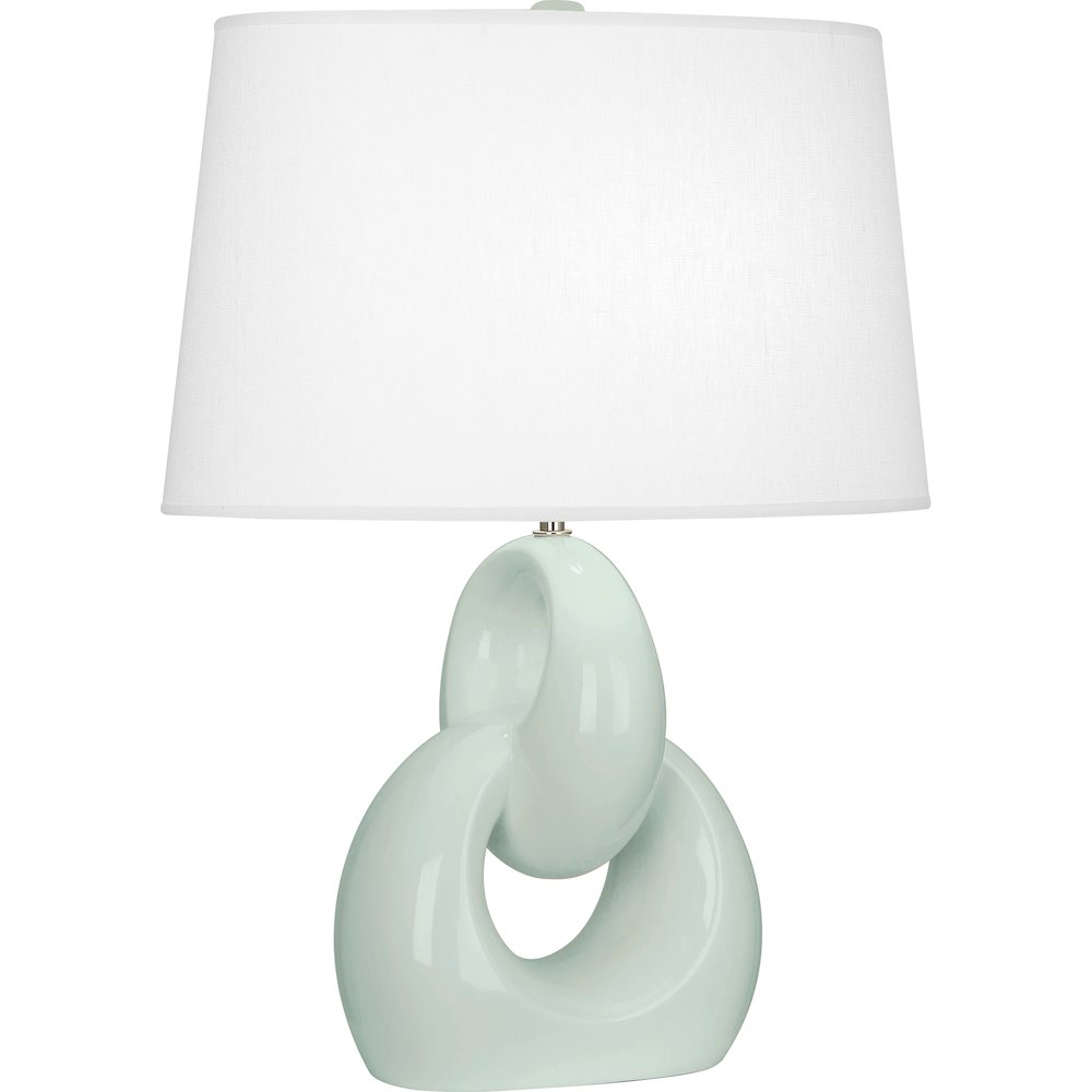 Celadon Fusion Table Lamp in Celadon Glazed Ceramic Color