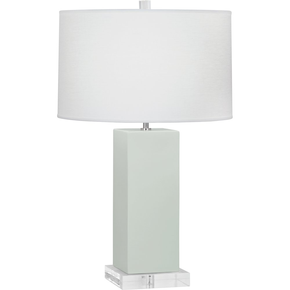 Celadon Harvey Table Lamp in Celadon Glazed Ceramic Color