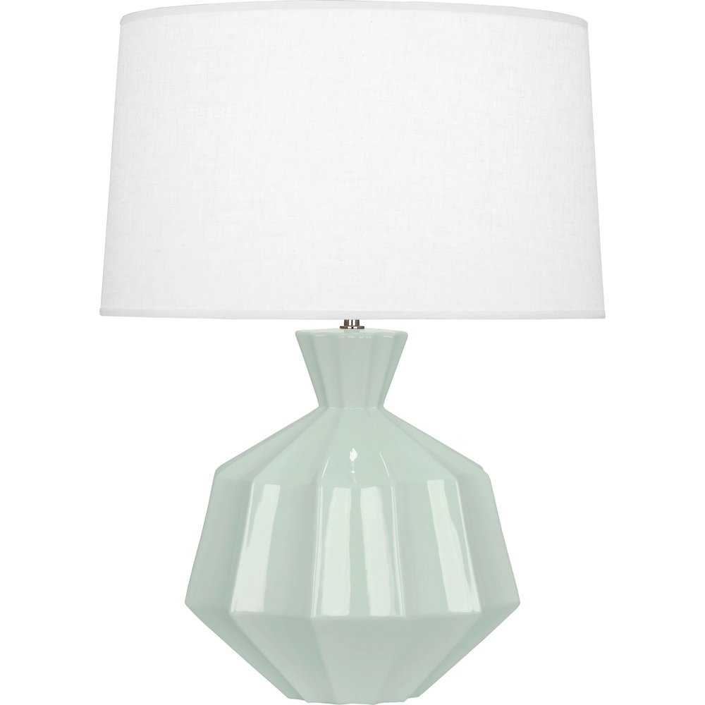 Celadon Orion Table Lamp in Celadon Glazed Ceramic Color
