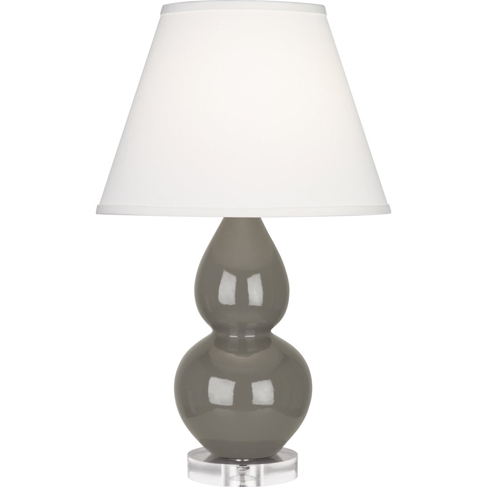 Ash Small Double Gourd Accent Lamp in Ash Glazed Ceramic Color