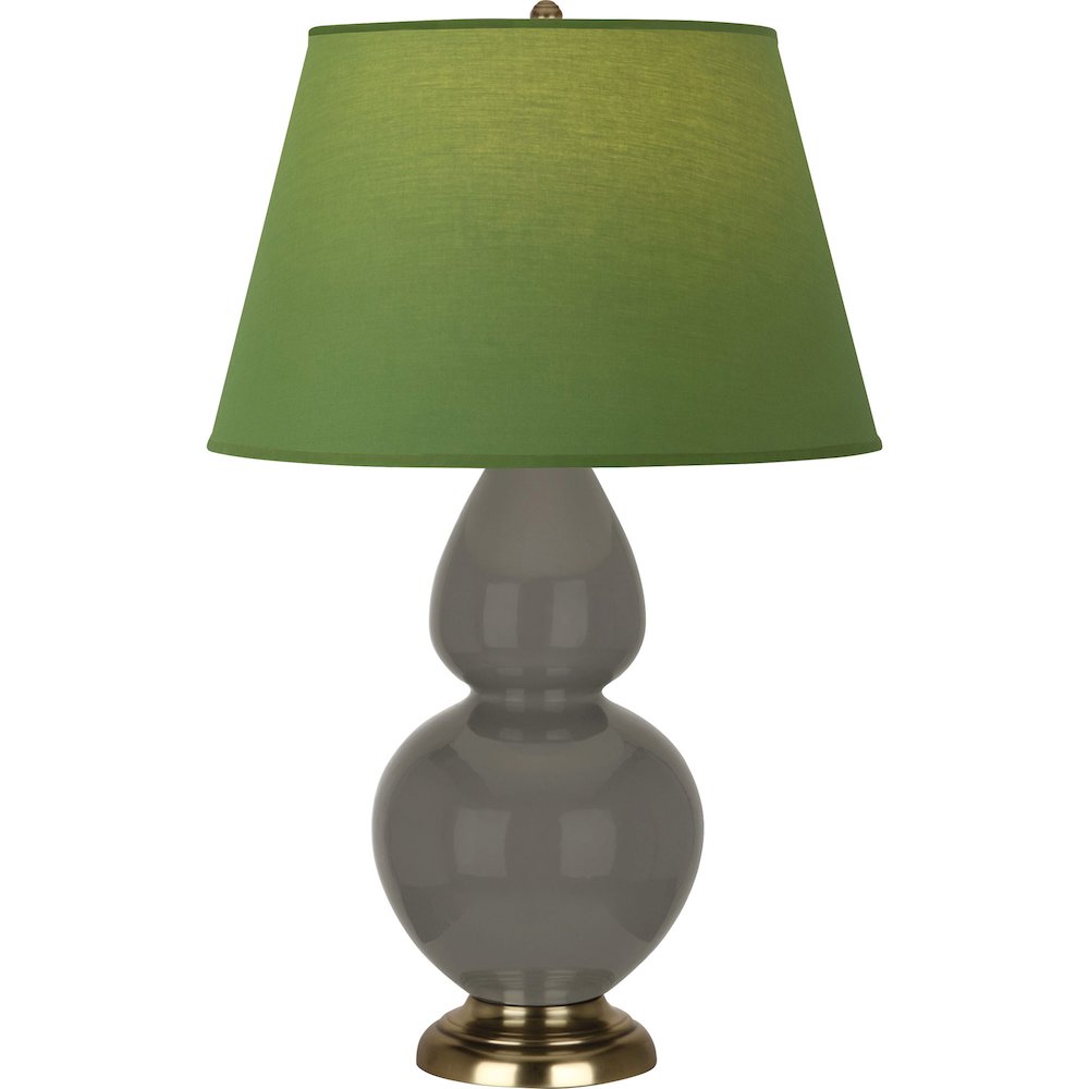 Ash Double Gourd Table Lamp in Ash Glazed Ceramic Color