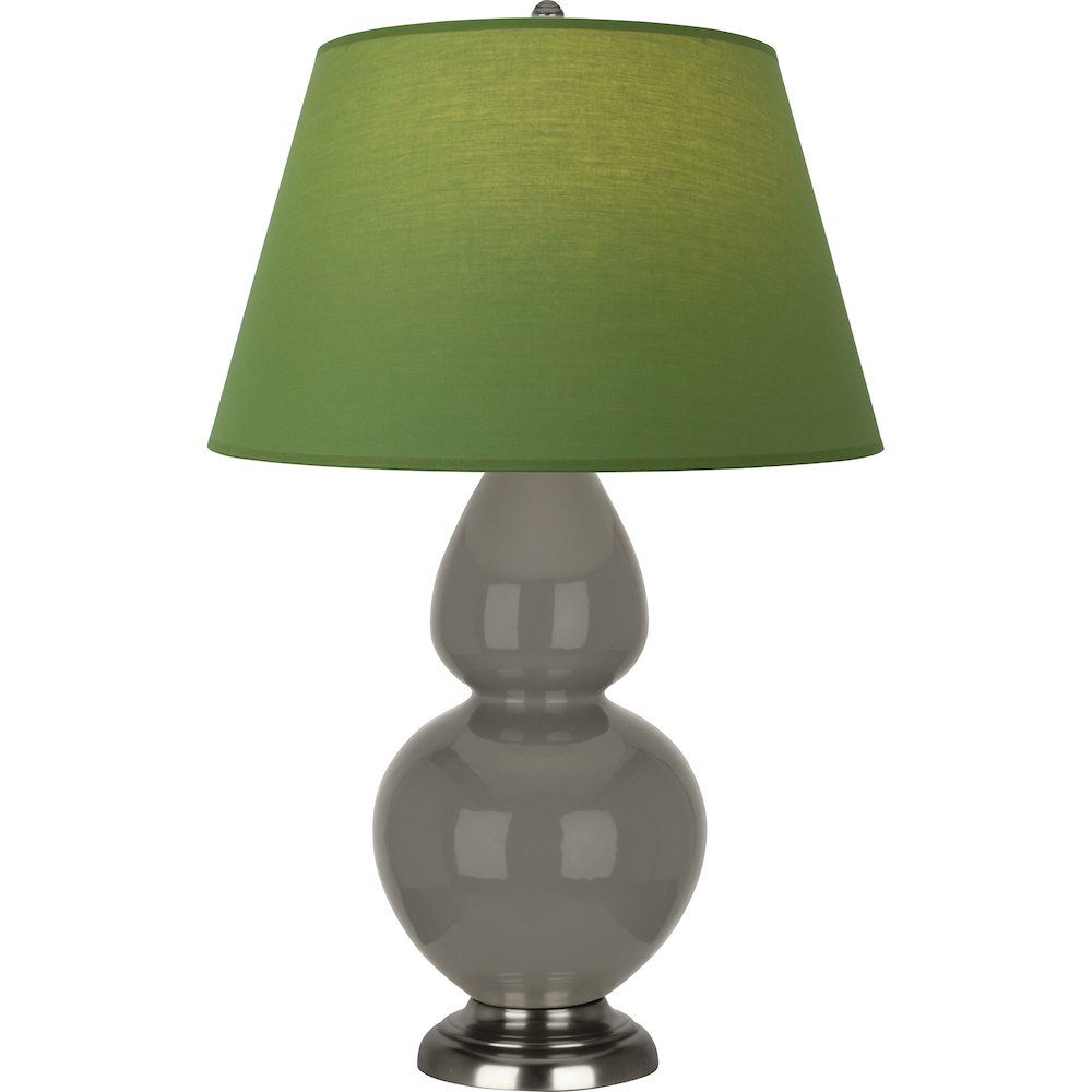 Ash Double Gourd Table Lamp in Ash Glazed Ceramic Color
