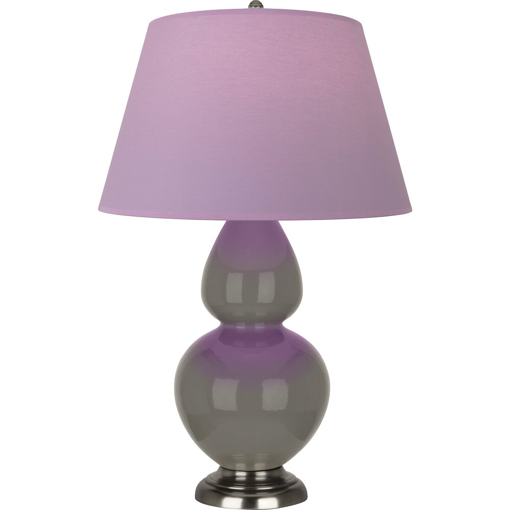 Ash Double Gourd Table Lamp in Ash Glazed Ceramic Color