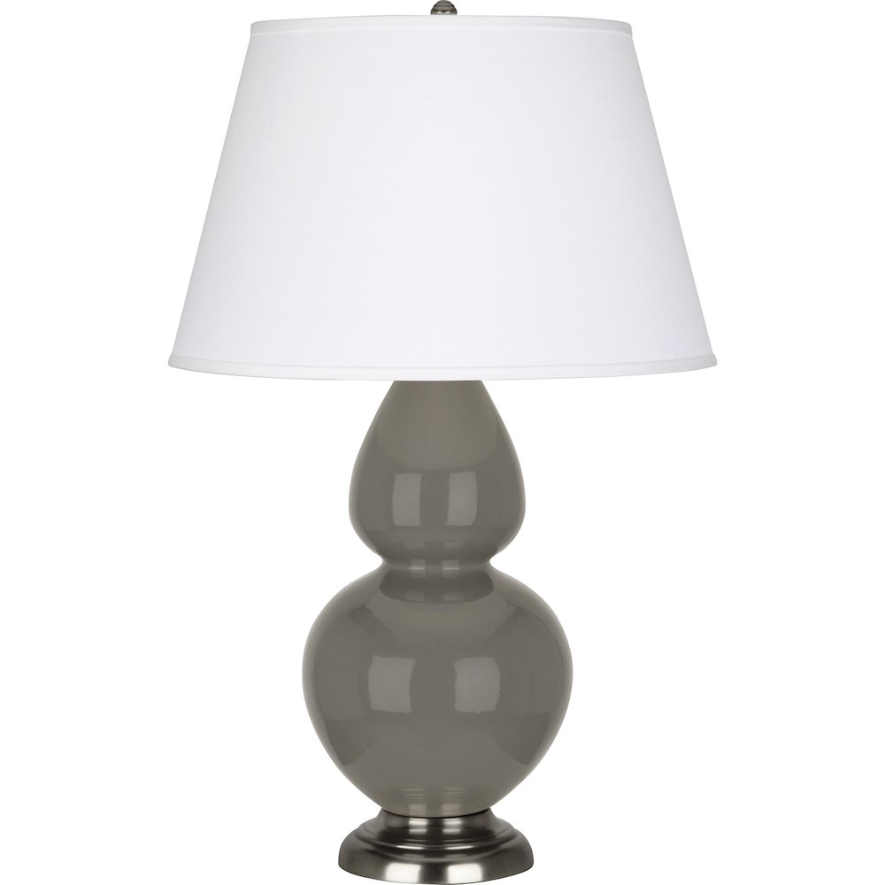 Ash Double Gourd Table Lamp in Ash Glazed Ceramic Color