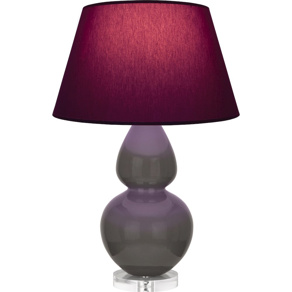Ash Double Gourd Table Lamp in Ash Glazed Ceramic Color