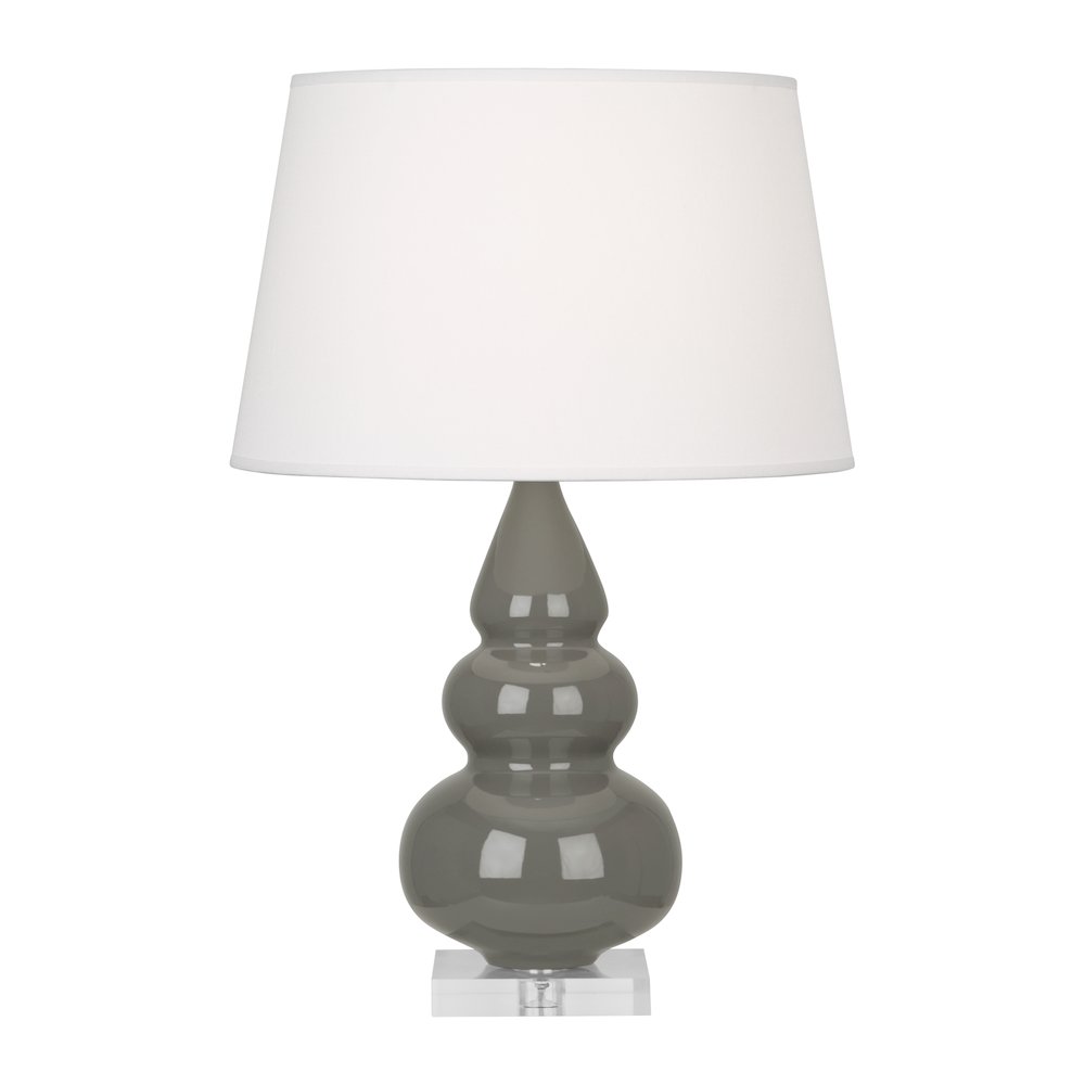 Ash Small Triple Gourd Accent Lamp in Ash Glazed Ceramic Color