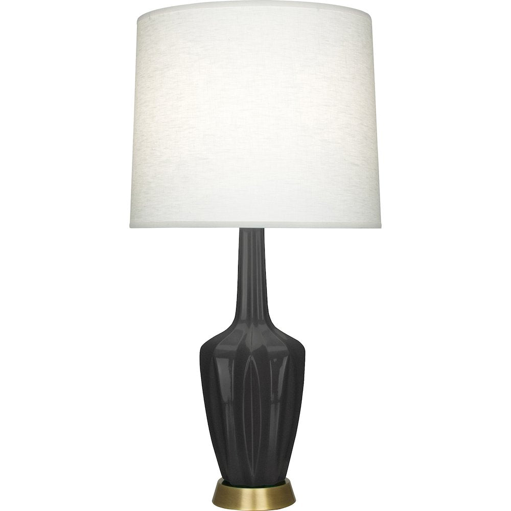Ash Emma Table Lamp in Ash Glazed Ceramic Color