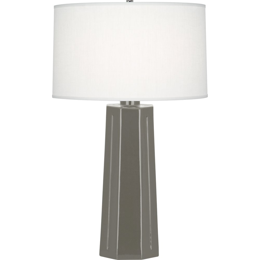 Ash Mason Table Lamp in Ash Glazed Ceramic Color