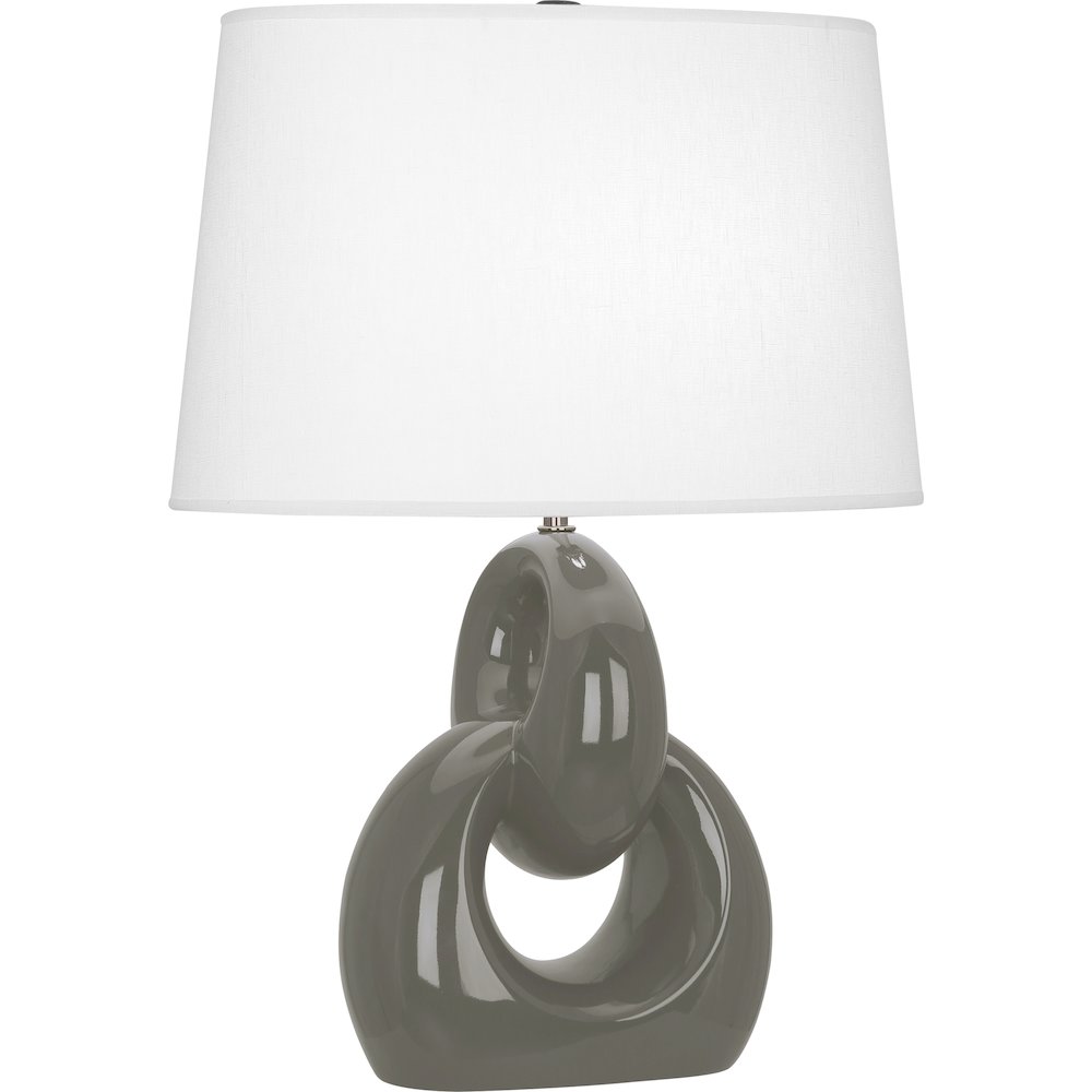 Ash Fusion Table Lamp in Ash Glazed Ceramic Color