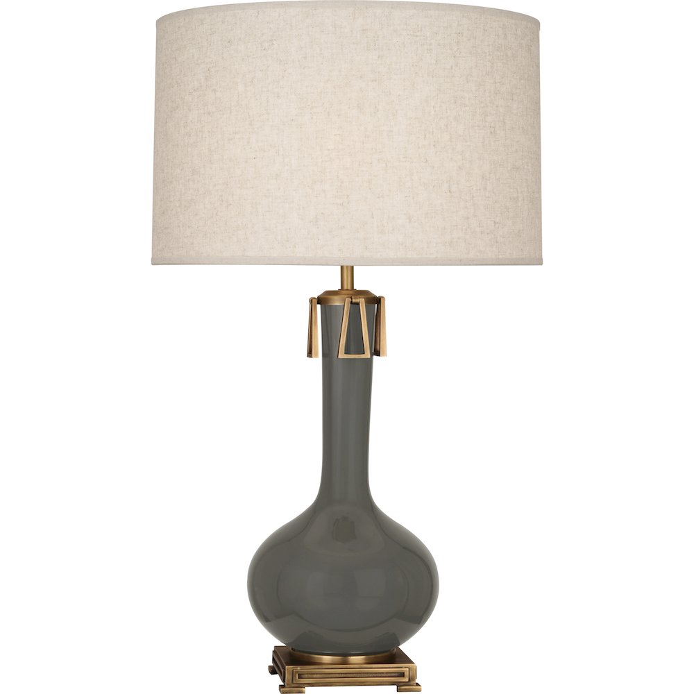 Ash Athena Table Lamp in Ash Glazed Ceramic Color