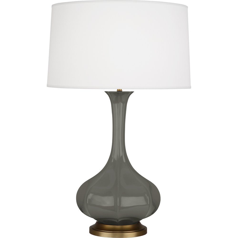 Ash Pike Table Lamp in Ash Glazed Ceramic Color