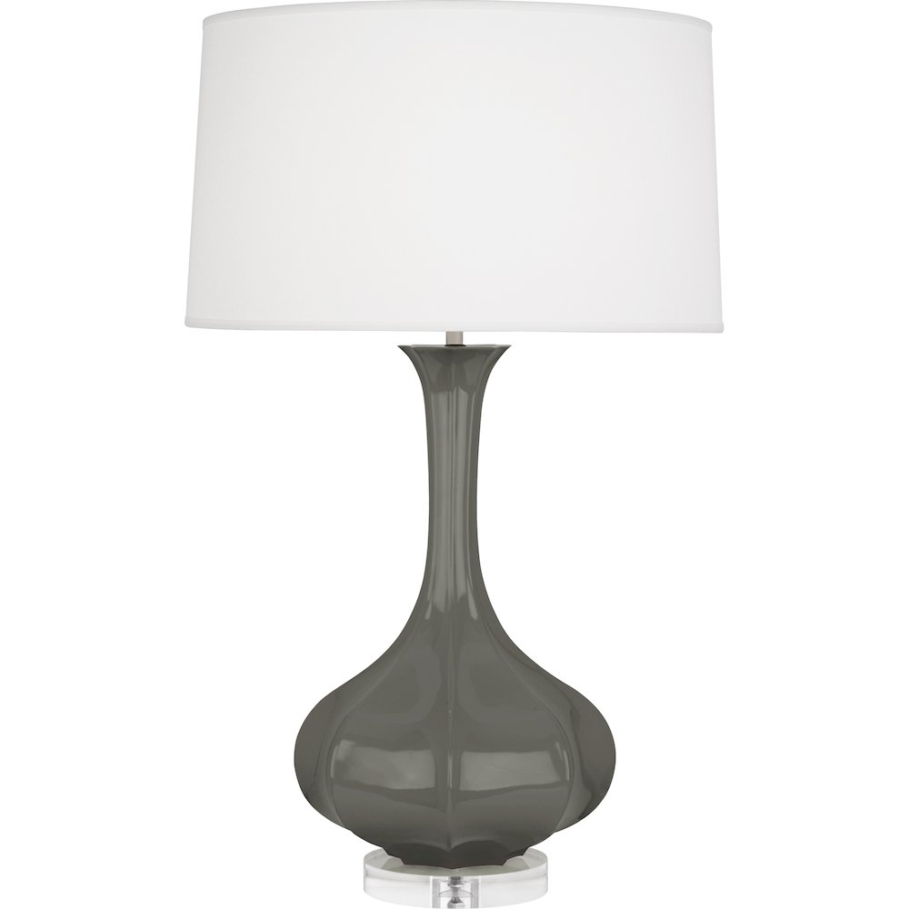 Ash Pike Table Lamp in Ash Glazed Ceramic Color