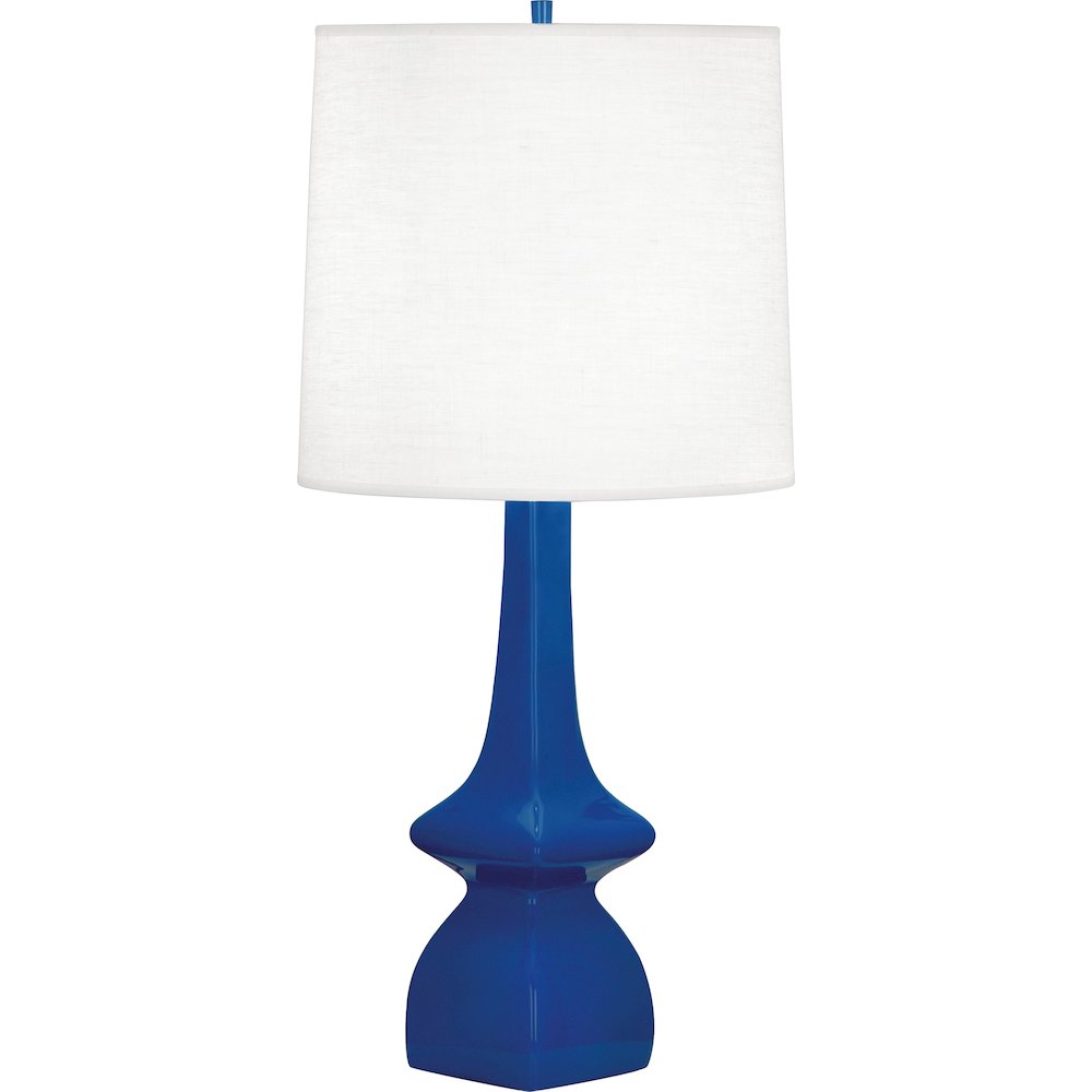 Cobalt Jasmine Table Lamp in Cobalt Glazed Ceramic Color