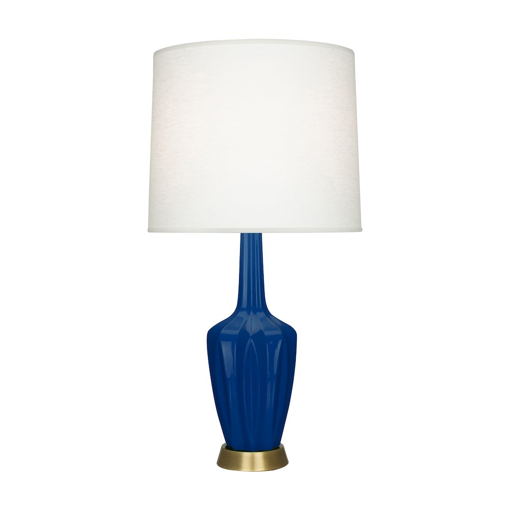 Cobalt Emma Accent Lamp in Cobalt Glazed Ceramic Color