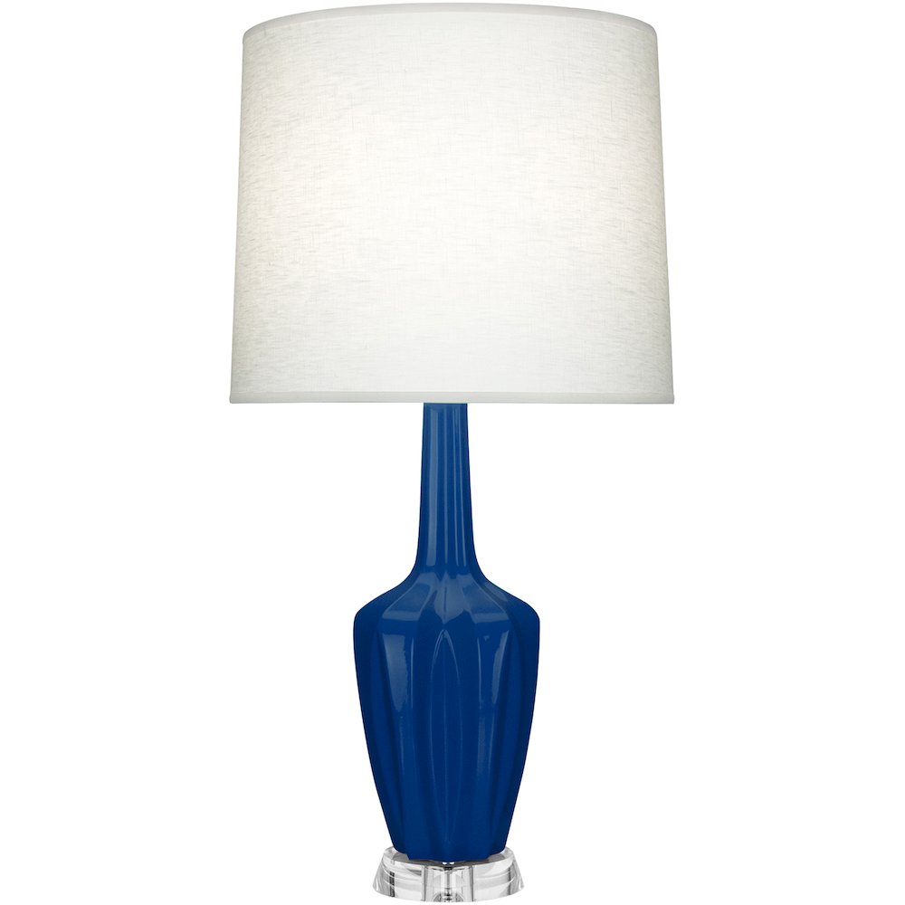 Cobalt Emma Table Lamp in Cobalt Glazed Ceramic Color