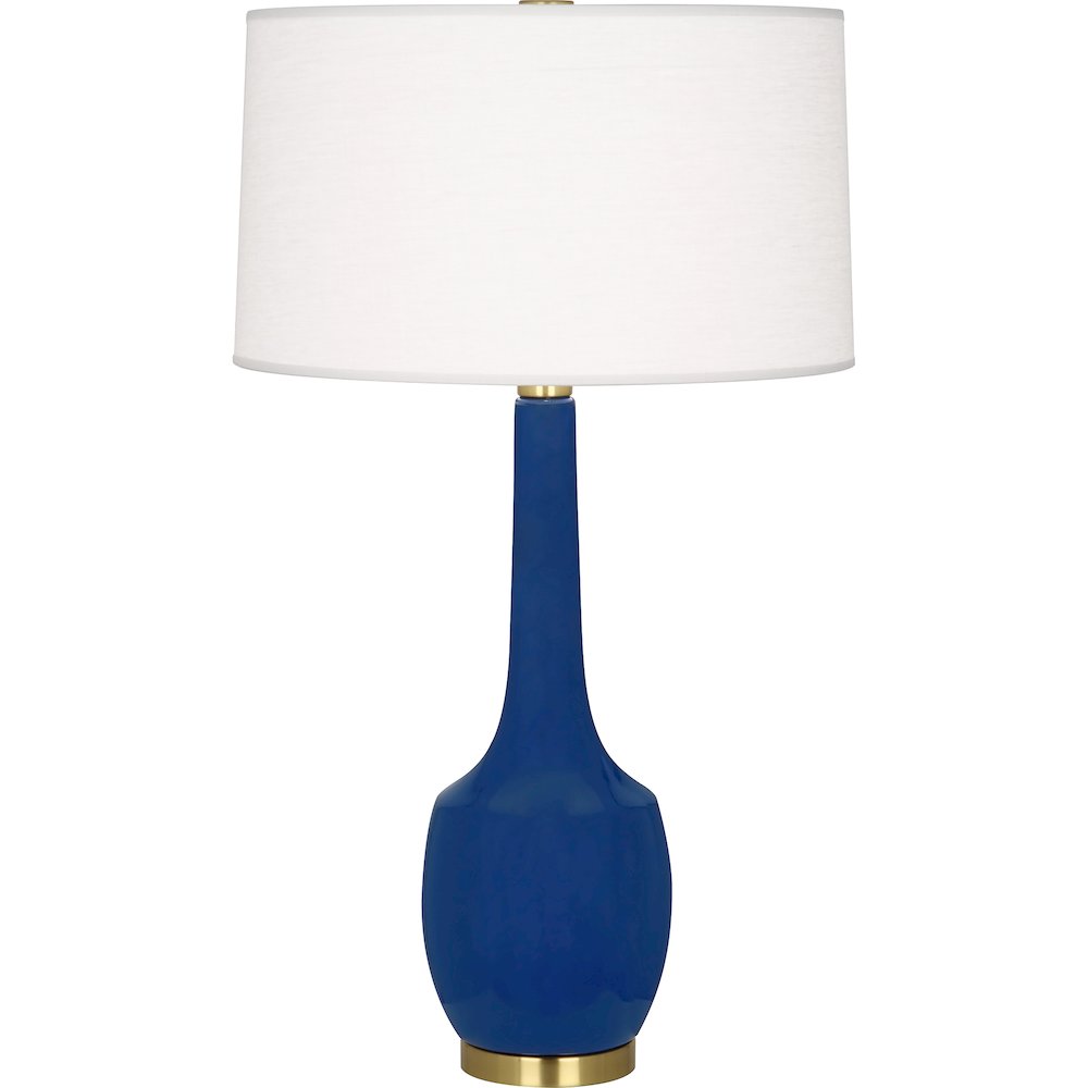 Cobalt Delilah Table Lamp in Cobalt Glazed Ceramic Color