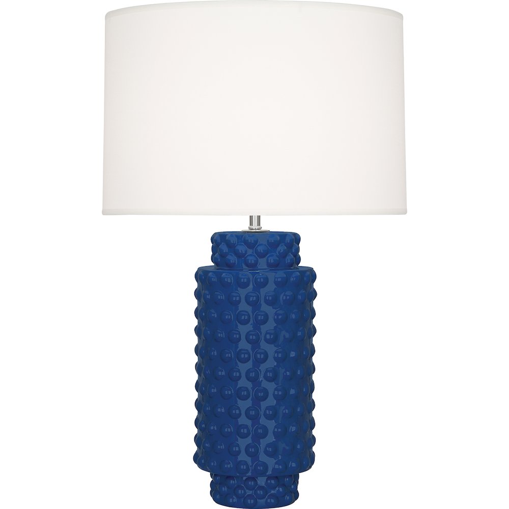 Cobalt Dolly Table Lamp in Cobalt Glazed Textured Ceramic Color