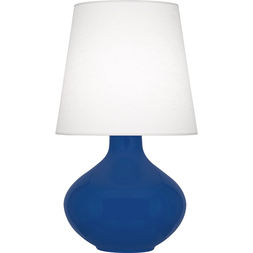 Cobalt June Table Lamp in Cobalt Glazed Ceramic Color