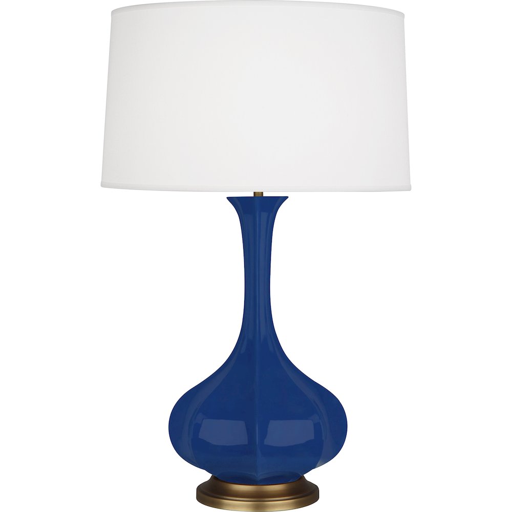 Cobalt Pike Table Lamp in Cobalt Glazed Ceramic Color
