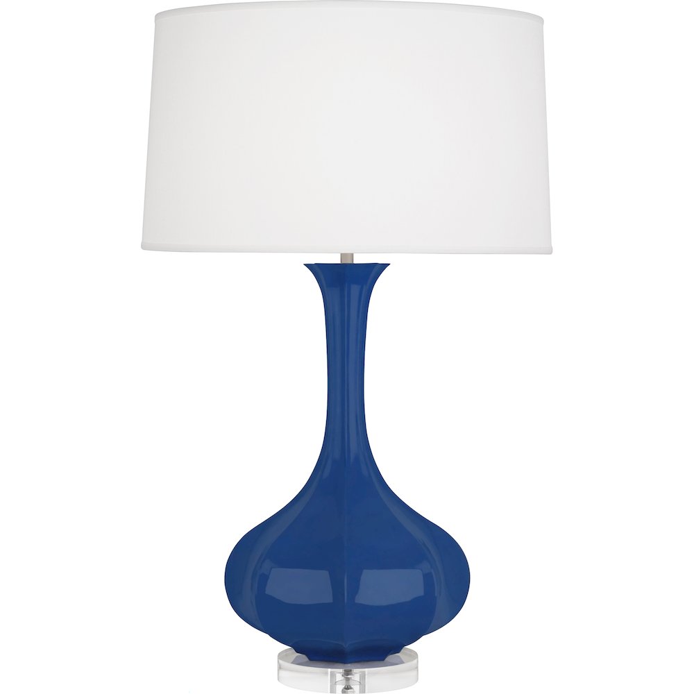 Cobalt Pike Table Lamp in Cobalt Glazed Ceramic Color