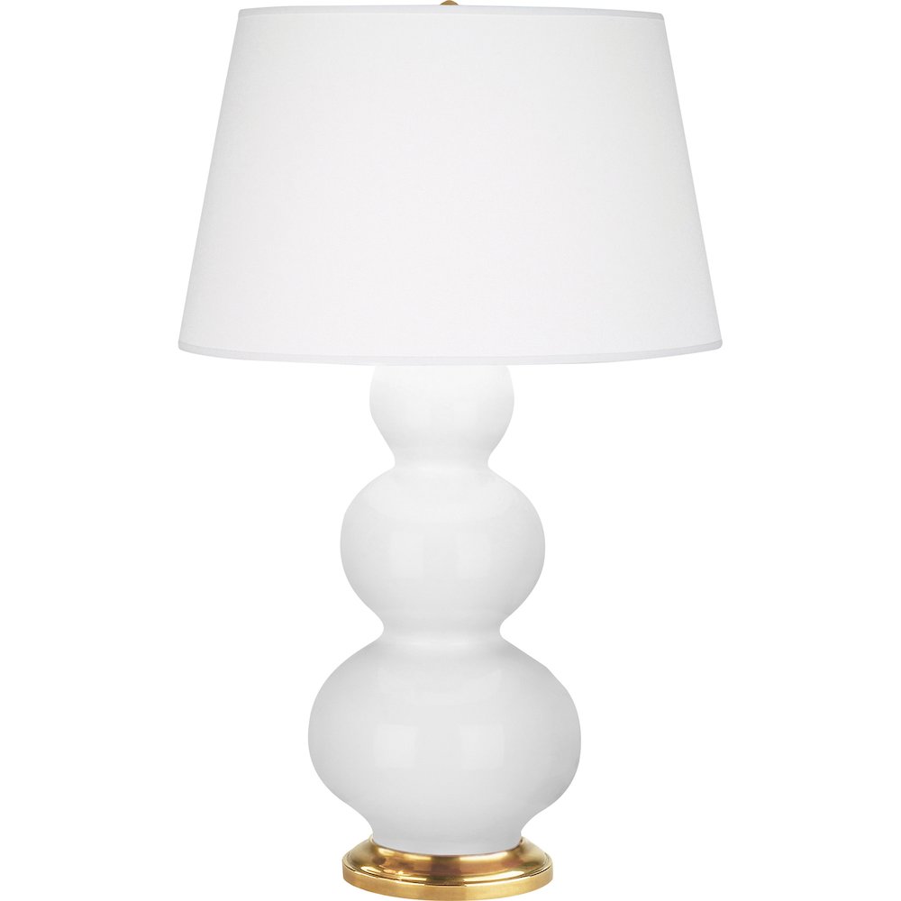 Daisy Triple Gourd Table Lamp in Daisy Glazed Ceramic Color