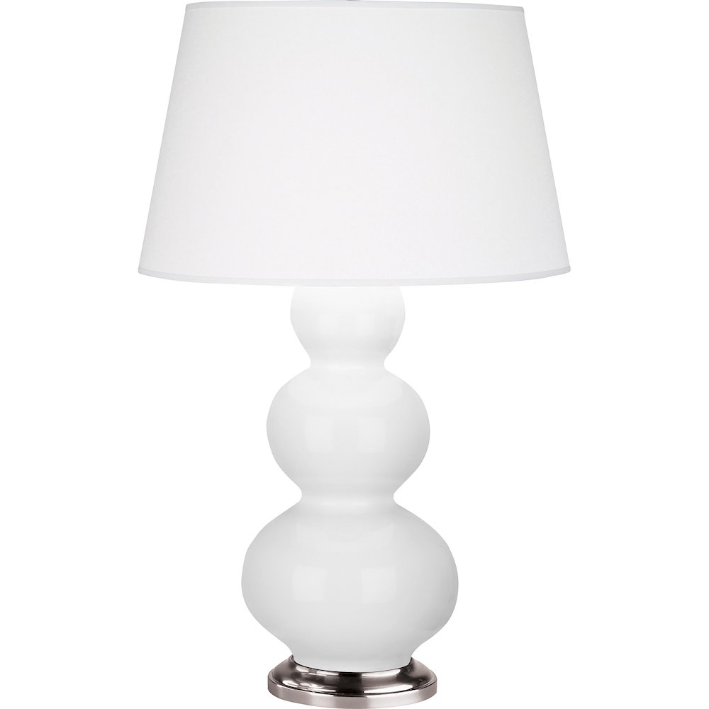 Daisy Triple Gourd Table Lamp in Daisy Glazed Ceramic Color
