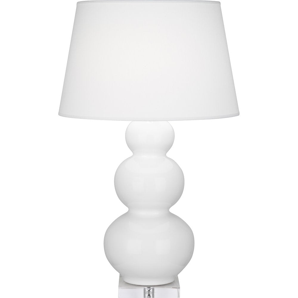 Daisy Triple Gourd Table Lamp in Daisy Glazed Ceramic Color