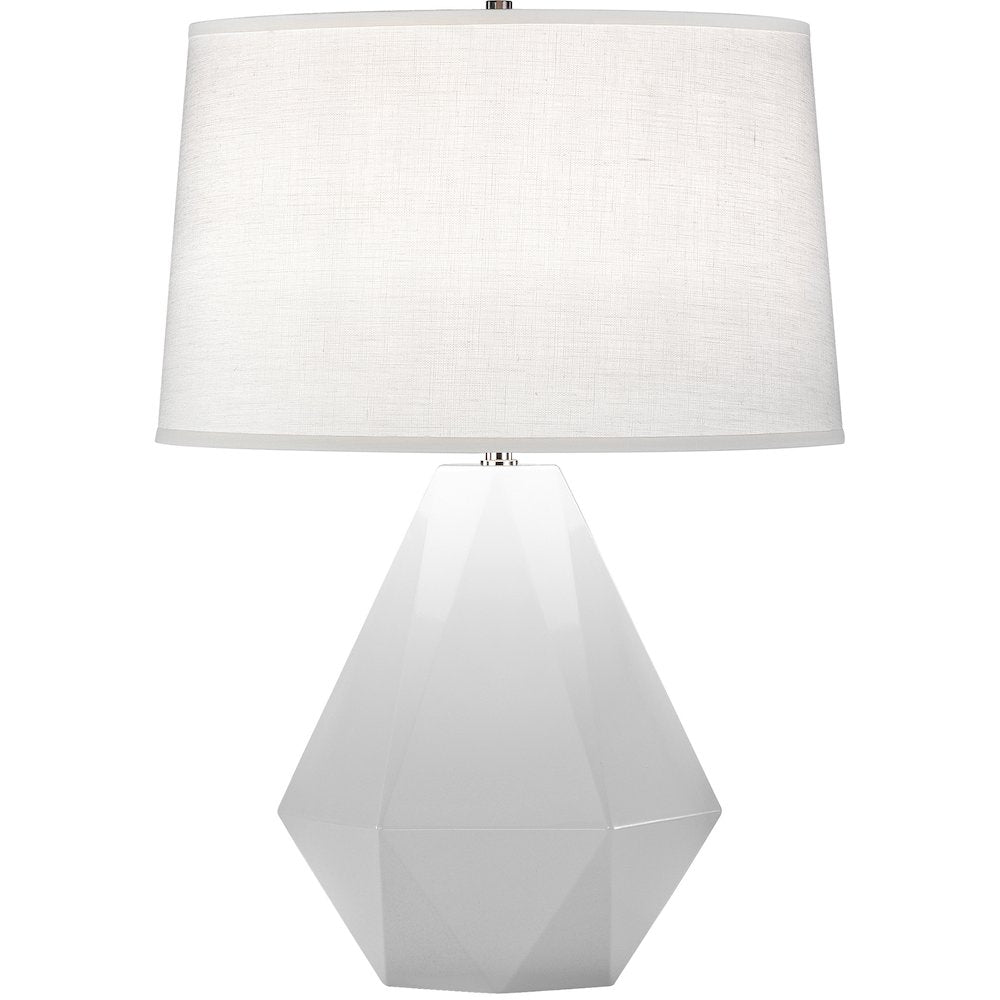Daisy Delta Table Lamp in Daisy Glazed Ceramic Color