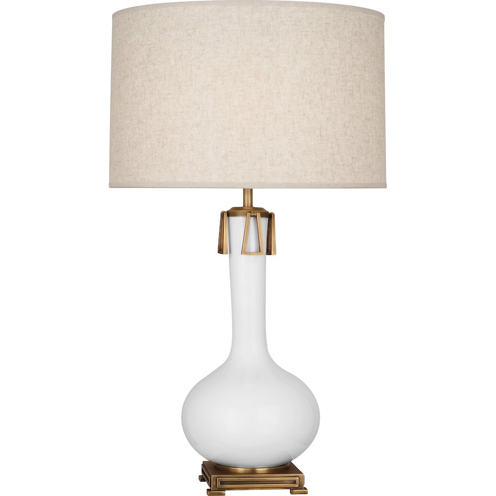 Daisy Athena Table Lamp in Daisy Glazed Ceramic Color