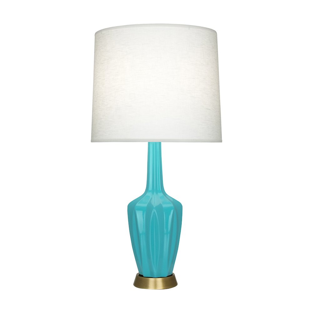 Egg Blue Emma Accent Lamp in Egg Blue Glazed Ceramic Color