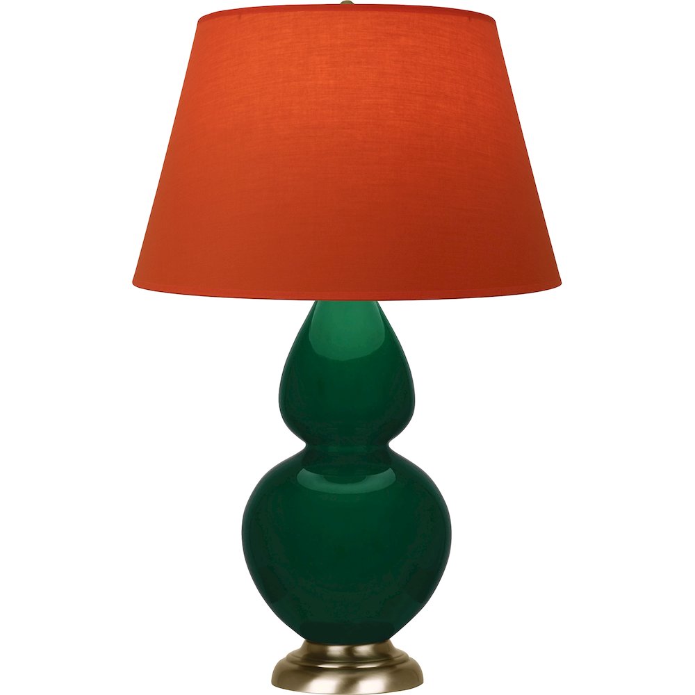 Jungle Double Gourd Table Lamp in Jungle Glazed Ceramic Color
