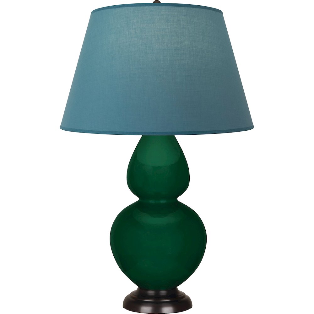 Jungle Double Gourd Table Lamp in Jungle Glazed Ceramic Color