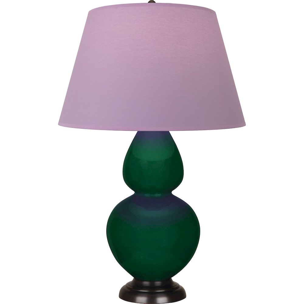 Jungle Double Gourd Table Lamp in Jungle Glazed Ceramic Color