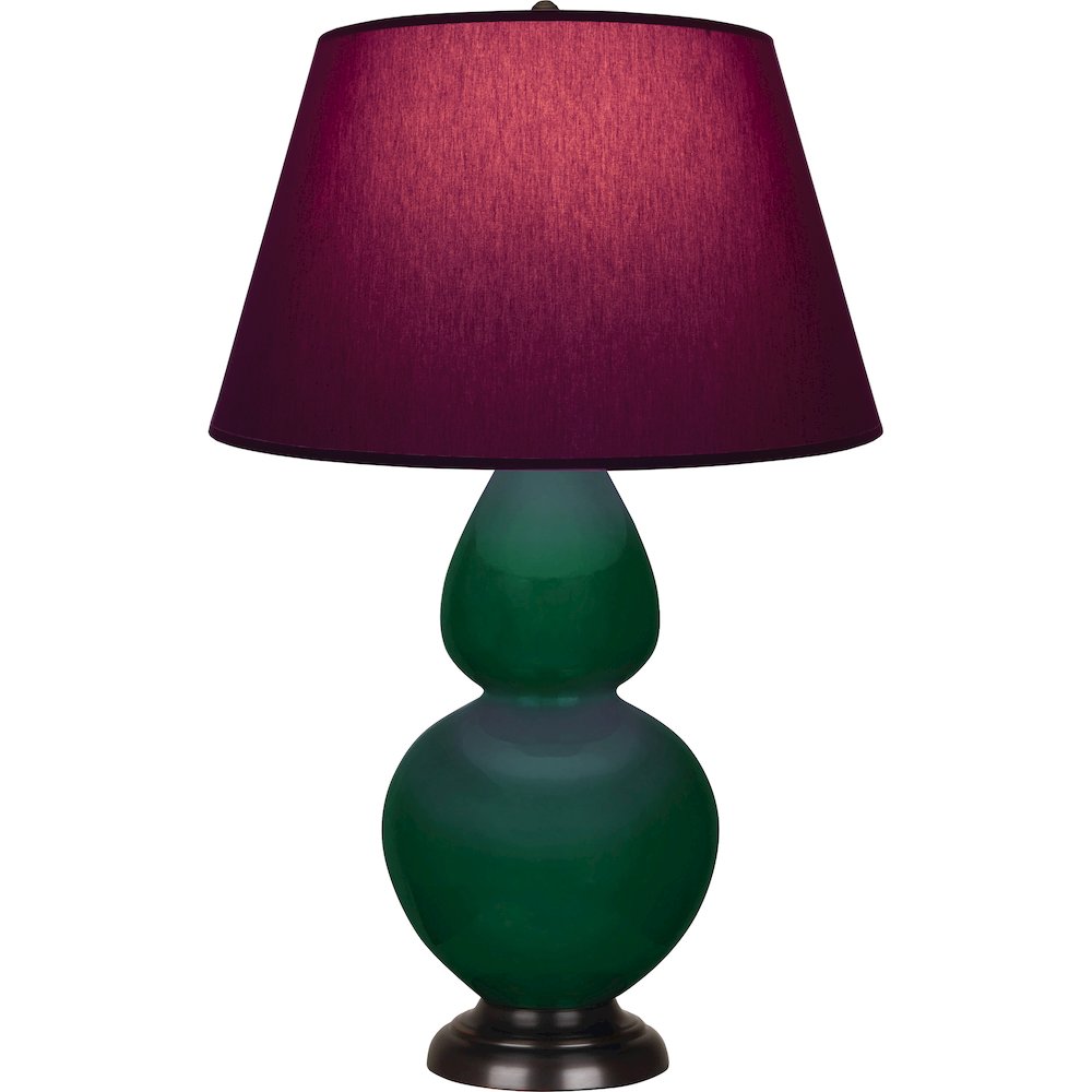 Jungle Double Gourd Table Lamp in Jungle Glazed Ceramic Color