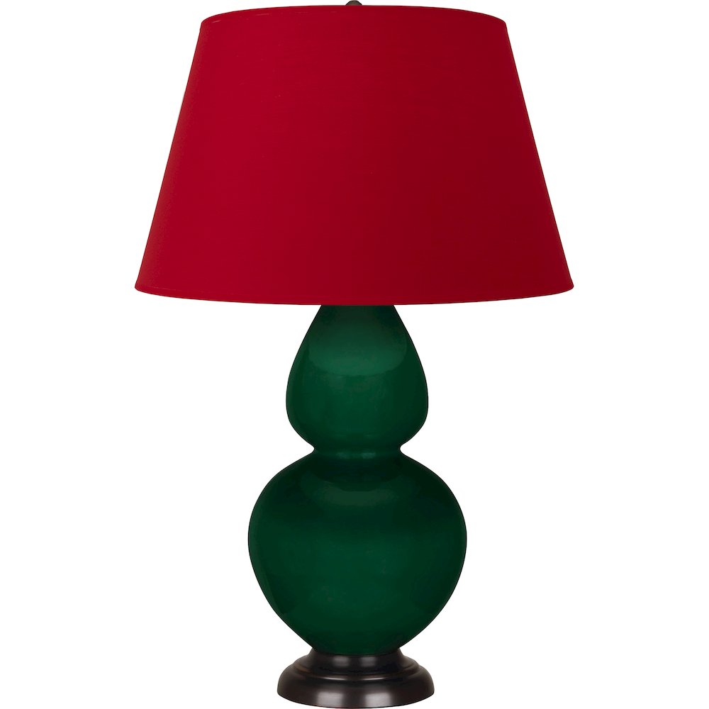 Jungle Double Gourd Table Lamp in Jungle Glazed Ceramic Color