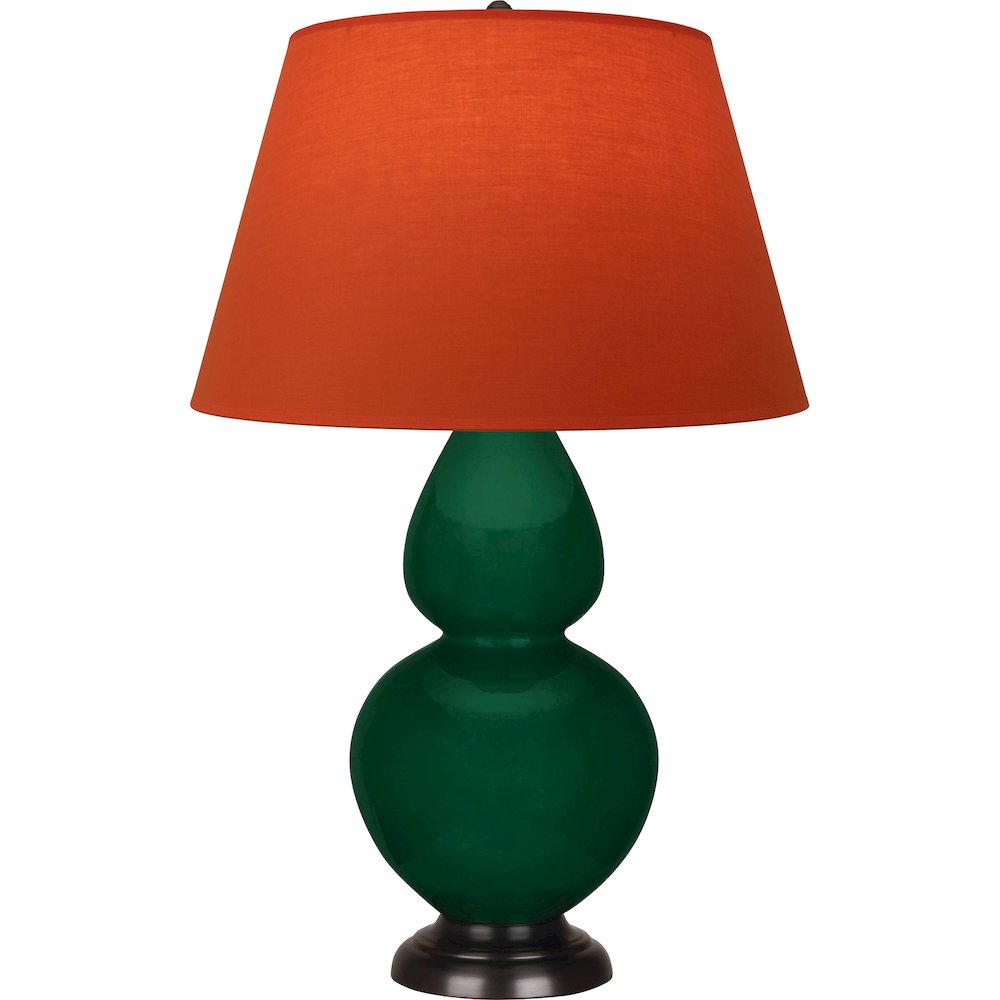 Jungle Double Gourd Table Lamp in Jungle Glazed Ceramic Color